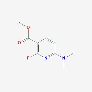 molecular formula C9H11FN2O2 B2827407 Methyl 6-(dimethylamino)-2-fluoronicotinate CAS No. 210697-20-4
