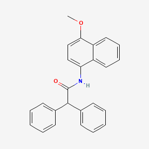 molecular formula C25H21NO2 B2827491 N-(4-methoxynaphthalen-1-yl)-2,2-diphenylacetamide CAS No. 313252-81-2