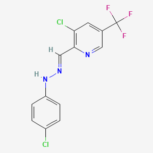3-chloro-5-(trifluoromethyl)-2-pyridinecarbaldehyde N-(4-chlorophenyl)hydrazone