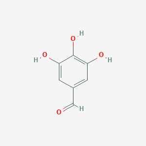 molecular formula C7H6O4 B028275 3,4,5-三羟基苯甲醛 CAS No. 13677-79-7