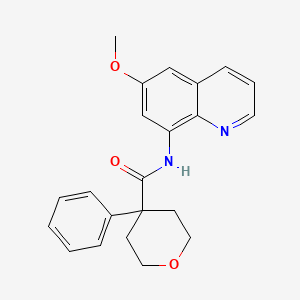 N-(6-methoxyquinolin-8-yl)-4-phenyltetrahydro-2H-pyran-4-carboxamide