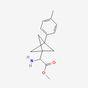 Methyl 2-amino-2-[3-(4-methylphenyl)-1-bicyclo[1.1.1]pentanyl]acetate