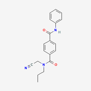 N1-(cyanomethyl)-N4-phenyl-N1-propylbenzene-1,4-dicarboxamide