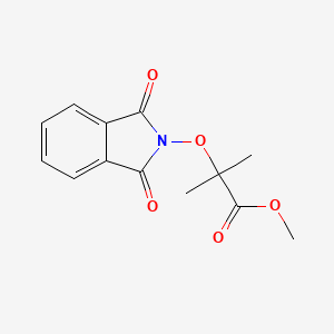 molecular formula C13H13NO5 B2827522 Methyl 2-(N-phthalimidooxy)-2-methylpropionate CAS No. 84209-07-4