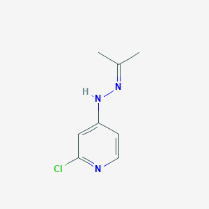 2-CHloro-4-[2-(propan-2-ylidene)hydrazin-1-yl]pyridine