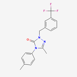 5-methyl-4-(4-methylphenyl)-2-[3-(trifluoromethyl)benzyl]-2,4-dihydro-3H-1,2,4-triazol-3-one