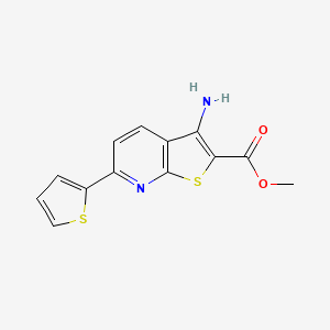 Methyl 3-amino-6-(thiophen-2-yl)thieno[2,3-b]pyridine-2-carboxylate