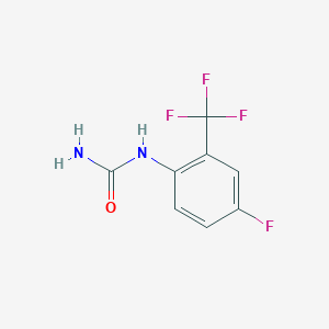 molecular formula C8H6F4N2O B2827551 [4-Fluoro-2-(trifluoromethyl)phenyl]urea CAS No. 1980054-01-0