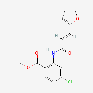 (E)-methyl 4-chloro-2-(3-(furan-2-yl)acrylamido)benzoate