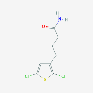 molecular formula C8H9Cl2NOS B2827571 4-(2,5-Dichlorothiophen-3-yl)butanamide CAS No. 34967-66-3