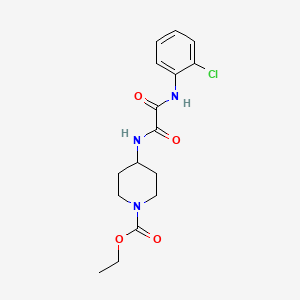 molecular formula C16H20ClN3O4 B2827627 ethyl 4-{[(2-chlorophenyl)carbamoyl]formamido}piperidine-1-carboxylate CAS No. 1207057-84-8