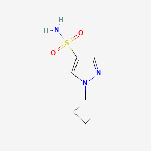 molecular formula C7H11N3O2S B2827660 1-Cyclobutyl-1H-pyrazole-4-sulfonamide CAS No. 2126162-09-0