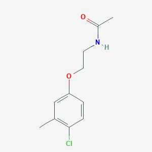 molecular formula C11H14ClNO2 B2827679 N-[2-(4-chloro-3-methylphenoxy)ethyl]acetamide CAS No. 893766-12-6