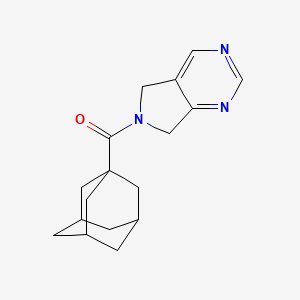 molecular formula C17H21N3O B2827733 6-(adamantane-1-carbonyl)-5H,6H,7H-pyrrolo[3,4-d]pyrimidine CAS No. 1448030-31-6
