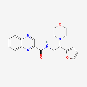 molecular formula C19H20N4O3 B2827741 N-(2-(furan-2-yl)-2-morpholinoethyl)quinoxaline-2-carboxamide CAS No. 1211003-47-2