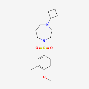 1-Cyclobutyl-4-((4-methoxy-3-methylphenyl)sulfonyl)-1,4-diazepane