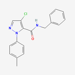 N-benzyl-4-chloro-1-(4-methylphenyl)-1H-pyrazole-5-carboxamide