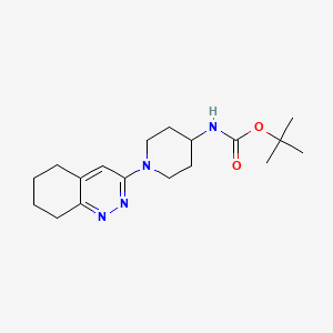 Tert-butyl (1-(5,6,7,8-tetrahydrocinnolin-3-yl)piperidin-4-yl)carbamate