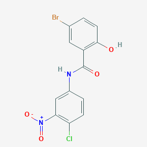 5-Bromo-N-(4-chloro-3-nitrophenyl)-2-hydroxybenzamide