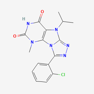 3-(2-chlorophenyl)-9-isopropyl-5-methyl-5H-[1,2,4]triazolo[4,3-e]purine-6,8(7H,9H)-dione