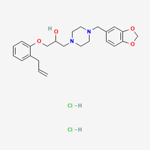 1-(2-Allylphenoxy)-3-(4-(benzo[d][1,3]dioxol-5-ylmethyl)piperazin-1-yl)propan-2-ol dihydrochloride