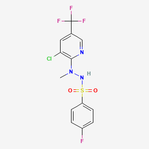 N'-[3-chloro-5-(trifluoromethyl)-2-pyridinyl]-4-fluoro-N'-methylbenzenesulfonohydrazide