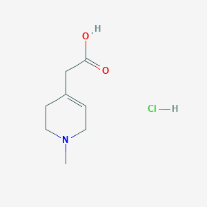 2-(1-Methyl-1,2,3,6-tetrahydropyridin-4-yl)acetic acid hydrochloride