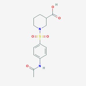 1-{[4-(Acetylamino)phenyl]sulfonyl}piperidine-3-carboxylic acid