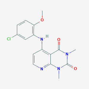 5-((5-chloro-2-methoxyphenyl)amino)-1,3-dimethylpyrido[2,3-d]pyrimidine-2,4(1H,3H)-dione