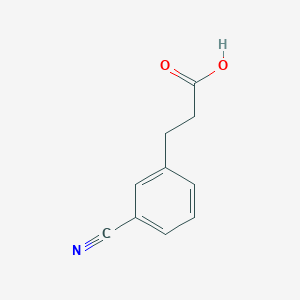 molecular formula C10H9NO2 B2827835 3-Cyanobenzenepropanoic acid CAS No. 42287-97-8
