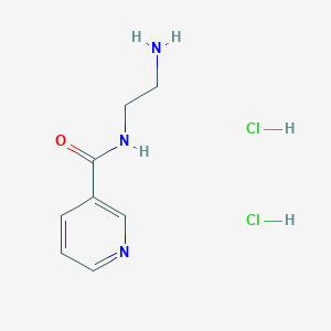 molecular formula C8H13Cl2N3O B2827838 N-(2-Aminoethyl)nicotinamide dihydrochloride CAS No. 72627-93-1; 939-53-7