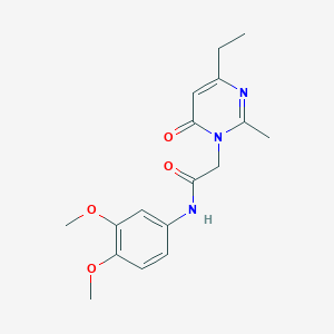 N-(3,4-Dimethoxyphenyl)-2-(4-ethyl-2-methyl-6-oxopyrimidin-1-yl)acetamide