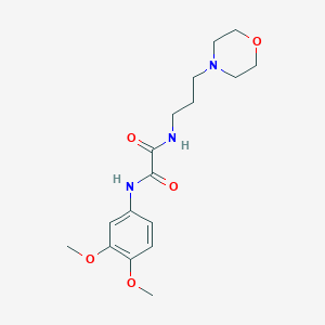 molecular formula C17H25N3O5 B2827873 N1-(3,4-dimethoxyphenyl)-N2-(3-morpholinopropyl)oxalamide CAS No. 899956-54-8