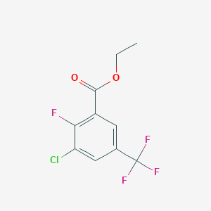 molecular formula C10H7ClF4O2 B2827883 Ethyl 3-chloro-2-fluoro-5-(trifluoromethyl)benzoate CAS No. 773135-53-8