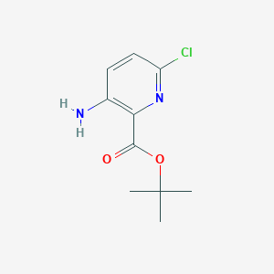 molecular formula C10H13ClN2O2 B2827884 Tert-butyl 3-amino-6-chloro-pyridine-2-carboxylate CAS No. 159603-71-1; 1992904-49-0