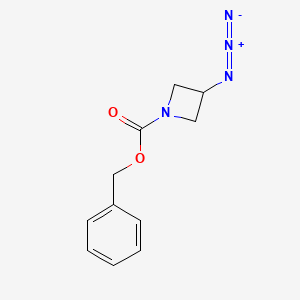 molecular formula C11H12N4O2 B2827968 Benzyl 3-azidoazetidine-1-carboxylate CAS No. 1423031-34-8