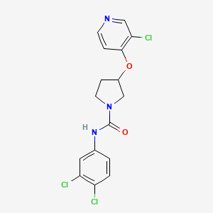 3-((3-chloropyridin-4-yl)oxy)-N-(3,4-dichlorophenyl)pyrrolidine-1-carboxamide