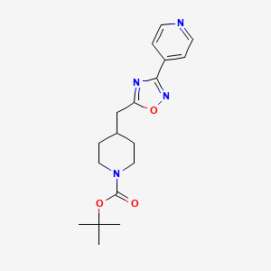 Tert-butyl 4-[(3-pyridin-4-yl-1,2,4-oxadiazol-5-yl)methyl]piperidine-1-carboxylate