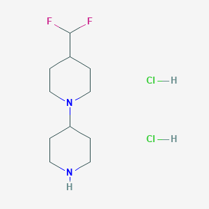 4-(Difluoromethyl)-1-piperidin-4-ylpiperidine;dihydrochloride