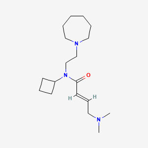 (E)-N-[2-(Azepan-1-yl)ethyl]-N-cyclobutyl-4-(dimethylamino)but-2-enamide
