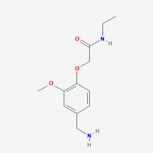 2-[4-(aminomethyl)-2-methoxyphenoxy]-N-ethylacetamide