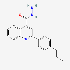 molecular formula C19H19N3O B2828072 2-(4-Propylphenyl)quinoline-4-carbohydrazide CAS No. 524934-10-9