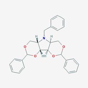 molecular formula C27H27NO4 B028281 N-Benzyl-1,3:4,6-di-O-benzylidene-2,5-dideoxy-2,5-imino-L-iditol CAS No. 1144513-20-1