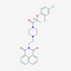 2-(2-(4-(2-(2,4-dichlorophenoxy)propanoyl)piperazin-1-yl)ethyl)-1H-benzo[de]isoquinoline-1,3(2H)-dione