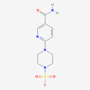 4-(5-Carbamoylpyridin-2-yl)piperazine-1-sulfonyl fluoride