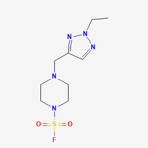4-[(2-Ethyltriazol-4-yl)methyl]piperazine-1-sulfonyl fluoride