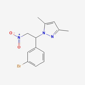1-[1-(3-Bromophenyl)-2-nitroethyl]-3,5-dimethylpyrazole