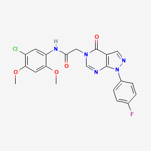 N-(5-chloro-2,4-dimethoxyphenyl)-2-(1-(4-fluorophenyl)-4-oxo-1,4-dihydro-5H-pyrazolo[3,4-d]pyrimidin-5-yl)acetamide