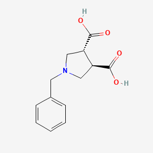 (3R,4R)-1-benzylpyrrolidine-3,4-dicarboxylic acid