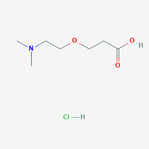 molecular formula C7H16ClNO3 B2828437 3-[2-(dimethylamino)ethoxy]propanoic acid hydrochloride CAS No. 2248272-99-1